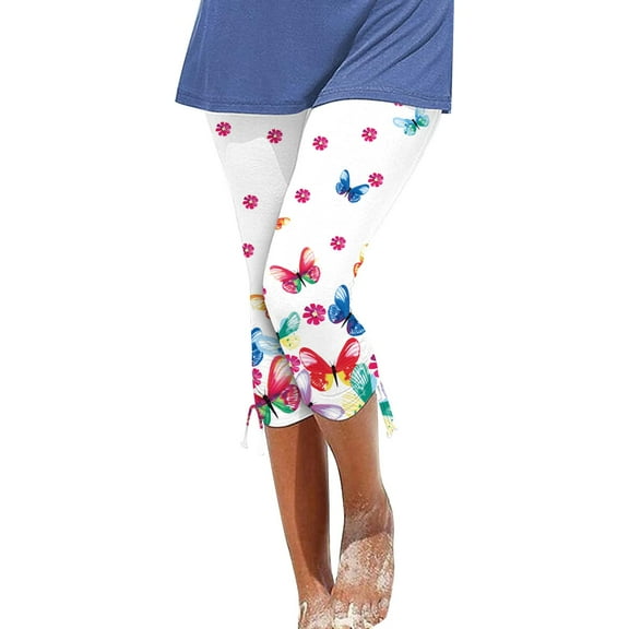 dmqupv High Waisted Tummy Control Pants Casual Summer Casual Capri Pants Linen Elastic Capris Crop Relaxed Fit Cotton Wide Leg Capri Wide Leg Pants White XXL