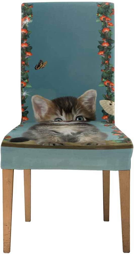 ZHANZZK Little Cat in a Hammock Stretch Chair Cover Protector Seat