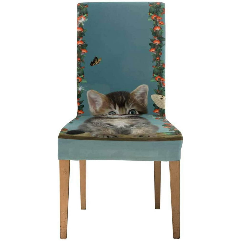 ZHANZZK Little Cat in a Hammock Stretch Chair Cover Protector Seat