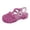 Wine, variant on Quealent Toddler Girls Jelly Shoes Soft Unisex-Child Boys Jellies Sandals Rubber Sole Closed Toe Beach Summer Mary Jane Kids Princess Dress Flat Purple for Size 10