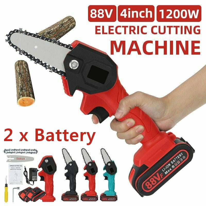 Details about   1080W Cordless One-Hand Saw Woodworking Electric Chain Saw Wood Cutter Tool US 