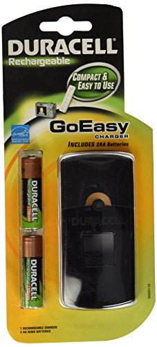 Duracell GoEasy Battery Charger Includes 2 AA Batteries and 2 AAA Batteries 