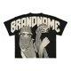 thumbnail image 3 of Camiseta Harajuku Y2K para hombre, estilo hip hop, gótico, con estampado gráfico, de algodón de gran tamaño, estilo punk, de manga corta, estilo informal, 3 of 5