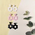 thumbnail image 4 of Acrylic 60s 70s Flower Dangle Earrings Daisy Drop Earrings Colorful Floral Earrings, 4 of 4
