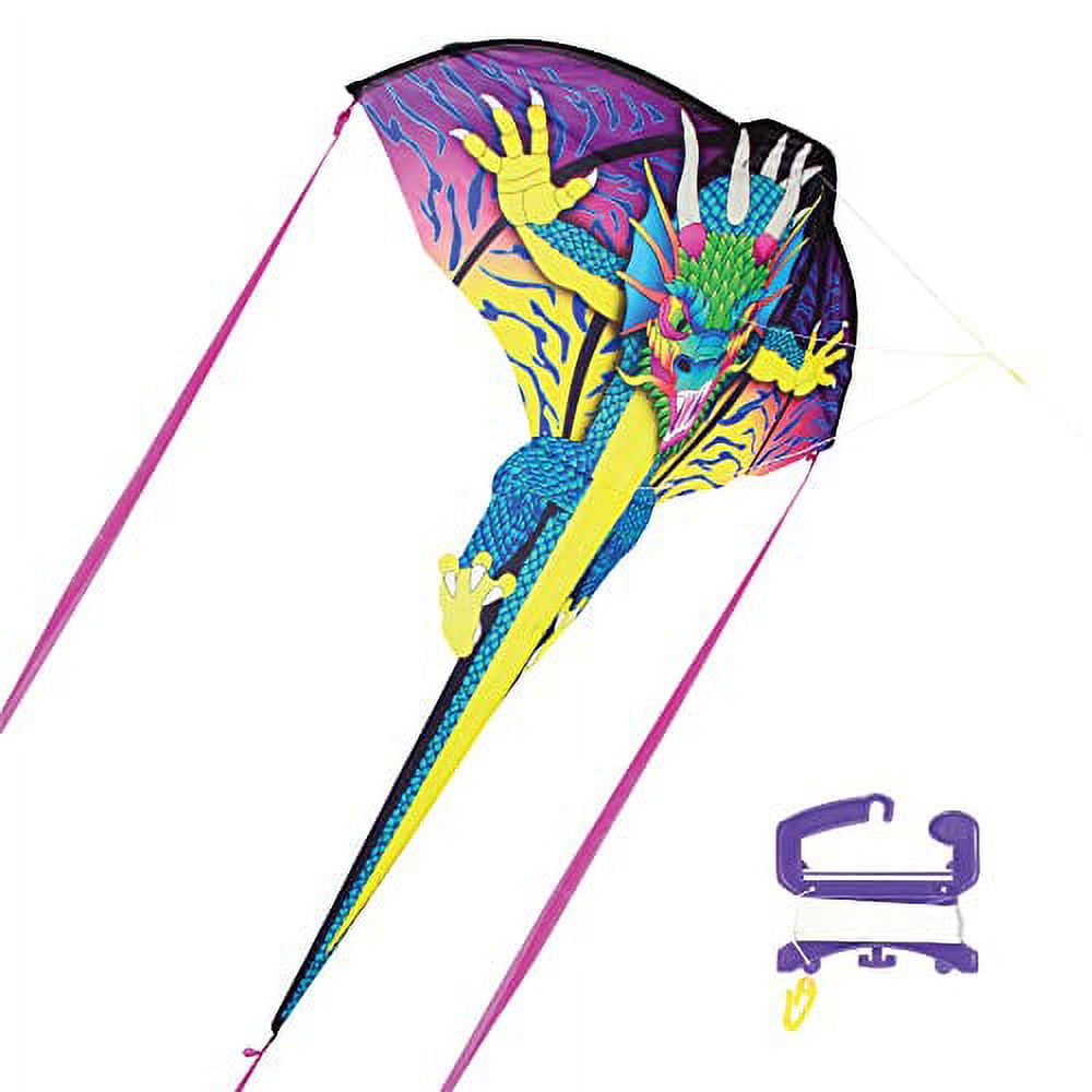 WindNSun Supersize 2-D Dragon Ripstop Nylon Dragon Kite, 65 Inches Tall