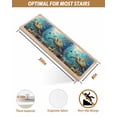 thumbnail image 4 of Ocean Turtle Stair Treads for Wooden Steps Indoor Runner Rug Carpet, Summer Beach Underwater Coral Fish Sea 10 Pieces Peel and Stick Staircase Step Treads Covers Washable Throw Door Mats, 30"x8", 4 of 6