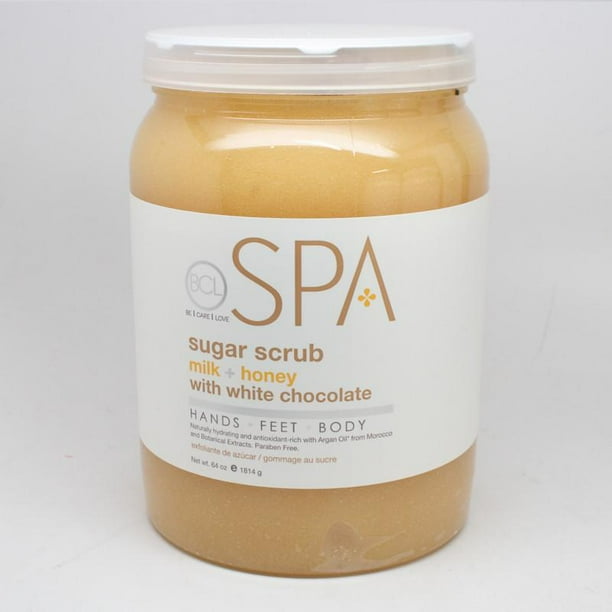 BCL Spa Sugar Scrub Milk + Honey 64oz