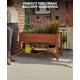 thumbnail image 3 of QinaQin Cama de cultivo elevada de madera con patas reforzadas, ruedas resistentes, diseño de protección contra animales y repisa inferior para jardín, patio o balcón, 3 of 7