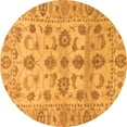thumbnail image 1 of Ahgly Company Indoor Round Oriental Orange Traditional Area Rugs, 7' Round, 1 of 4