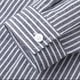 thumbnail image 3 of Blusa y camisa de manga larga con cuello vuelto para hombre, camisa informal de rayas con bolsillos de solapa y botones, blusa de poliéster de manga larga para hombre, 3 of 7