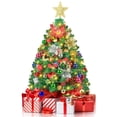 thumbnail image 1 of Nefalea para árbol de Navidad de 2 pies con 60 luces LED y 80 adornos, 1 of 6