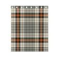 thumbnail image 5 of Tartan Plaid Pattern in Black Orange Beige Grommet Blackout Curtains Thermal Insulated Window Curtain Sets for Bedroom Living Room 63"x55" 2 Panels, 5 of 5