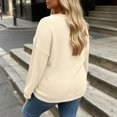 thumbnail image 6 of Enjoytime Plus Size Tops for Women Trendy Knit V-Neck Long Sleeve Shirts Loose Casual Fashion Fall Clothes 2026, 6 of 6