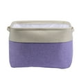 thumbnail image 2 of Sundries Storage Basket Foldable Cotton Linen Box For Home Bedroom Houseroom, 2 of 3