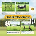 thumbnail image 6 of SPECSTAR 13x13ft Pop Up Gazebo One Push Setup Canopt Tent Heavy Duty with Wheel Carry Bag, Center Lock and 4 Sandbags, 169 Square Feet of Shade, Grey, 6 of 7