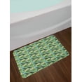 thumbnail image 2 of Tropical Bath Mat, Brazilian Rainforest Composition with Branches Plumeria Blooms and Exotic Birds, Plush Bathroom Decor Mat with Non Slip Backing, 29.5" X 17.5", Multicolor, by Ambesonne, 2 of 2