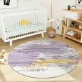 thumbnail image 4 of Carvapet Large Round Area Rug, Non-Slip Washable Circle Rug for Kitchen Bathroom Living Bedroom, Super Soft Absorbent Carpet Low Pile, 6ft, Purple, 4 of 7