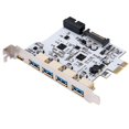 thumbnail image 2 of Tarjeta adicional USB 3.0 PCI-E Tipo C Tarjeta de expansión PCI Express Controlador PCI-E a USB 3.0 Adaptador de tarjeta PCI-E de 5 puertos + 1 puerto USB 3.1, 2 of 5