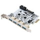 thumbnail image 2 of Tarjeta adicional USB 3.0 PCI-E Tipo C Tarjeta de expansión PCI Express Controlador PCI-E a USB 3.0 Adaptador de tarjeta PCI-E de 5 puertos + 1 puerto USB 3.1, 2 of 5