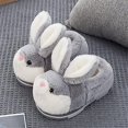 thumbnail image 2 of Pantuflas cálidas de felpa de algodón para el hogar para niños, 2 of 5