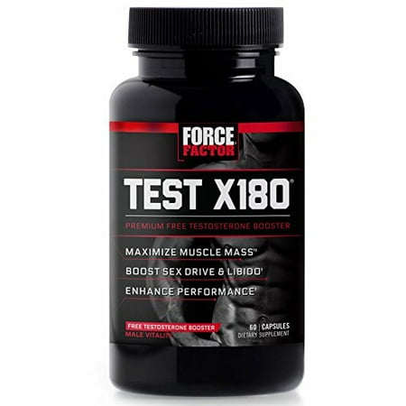 Force 60 Capsules - Force Factor Test X180 Test Booster Capsules, 60 Ct