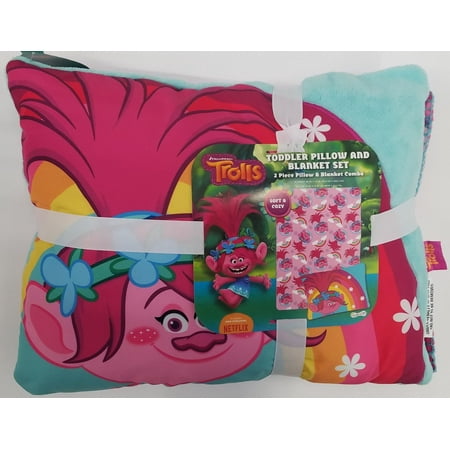 Nickelodeon Trolls Pillow Blkt Walmart Com
