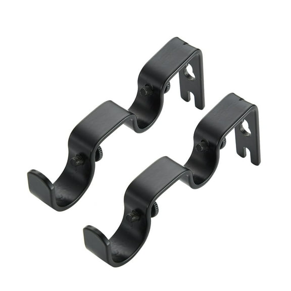 2Pcs Double Curtain Rod Support Curtain Double Curtain Rod Support Living Room Bedroom Curtain Accessories