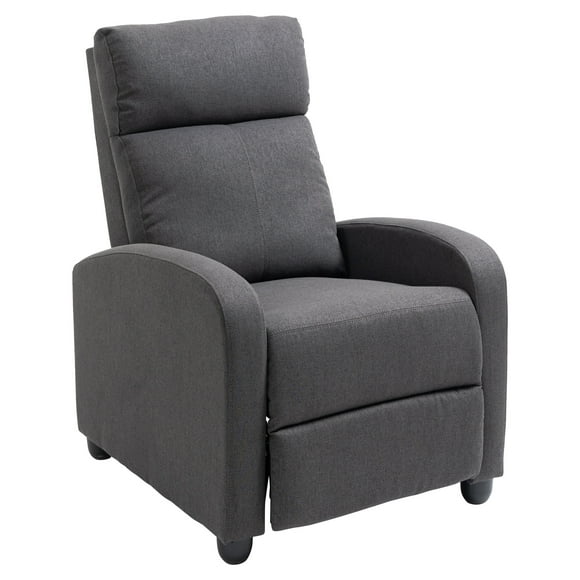 HOMCOM Push Back Recliner Chair Home Theater Seating with Padded Seat