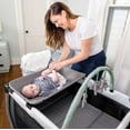 Monbebe Willow Rocking Baby Play Yard with Full Size Stardust