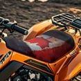 thumbnail image 3 of Uorisanigo Waterproof ATV Seat Cover Canadian Maple Leaf Print Dirt Bike Seats Cushion Cover for Polaris Scrambler 400 500 850 1000 & Polaris Sportsman 570 450 850 Accessories for Women Men, 3 of 7