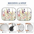 thumbnail image 6 of Naloa Autumn Garden 2 Piece Foldable Car Sun Shades, Car Windshield Sunshade, Front Window Sunshade for Car, Truck, SUV - Medium, 6 of 7
