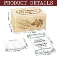 thumbnail image 2 of Wooden Memorial Memory Box with Cardinal Remembrance Quote – Keepsake Box with 120 Cards and Table Sign for Funeral Service, 2 of 7