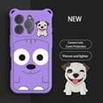 thumbnail image 4 of For iPhone 16 Pro Max Case,Ultra Slim Designing,Lightweight,Cute Puppy Cartoon Print,Shockproof Anti-Fall Protective Thin Fit Rugged Phone Case Cover For iPhone 16 Pro Max,Purple, 4 of 7