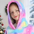 thumbnail image 5 of NIEWTR Boys Girls Kids Hooded Bathrobe,Soft Flannel Loungewear Robe with Adjustable Tie,Cartoon Print,for Toddlers to Kids 2-12 Years Toddler Pajamas(6-15 Years), 5 of 5