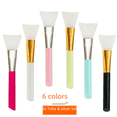 thumbnail image 1 of Cabezal de cepillo de silicona de doble cara para mascarillas, cepillo de silicona de cabeza suave para belleza casera, palo de ajuste, herramienta para hacer barro con mascarillas caseras, 1 of 5