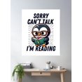thumbnail image 2 of Penguin Sorry Can'T Talk I'M Reading Poster Wall Art, Modern Wall Decor For Living Room Bedroom, 8x12 UNFRAMED, 2 of 3