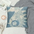 thumbnail image 2 of ONETECH Seahorse Throw Pillow Coastal Tropical Ocean Sea Life Design Decor Blue, 2 of 5