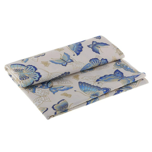 yuksok Cotton Fabric by The Yard, Japanese Butterfly Decorative Fabric for Upholstery 1 Meter