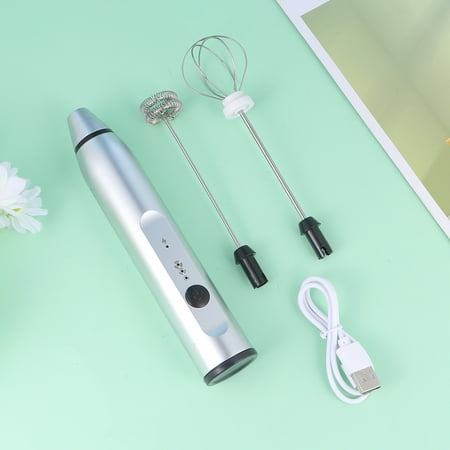 

FONDOTIN 1Pc Milk Frother Foam Maker Egg Stirrer Plastic Material Rechargeable For Home Cooking