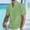 Green, variant on WIZUTIZ Cotton Linen Henley Shirt for Men Short Sleeve Hippie Casual Vacation Beach T-Shirts with Chest Pocket