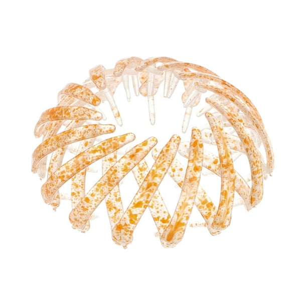 Garras de nido de pájaro únicas y elegantes para peinados de mujeres 1 pieza naranja amarilla
