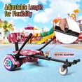 thumbnail image 4 of SISIGAD Hoverboard & Go Kart, 6.5" Self Balancing Scooter Hover Board with Seat Bluetooth Wheels LED Lights for Kids Ages 6-12, 4 of 7