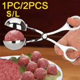 thumbnail image 2 of Herramienta para hacer albóndigas con clip para principiantes, antiadherente, cuchara para dar forma a las albóndigas rellenas, cuchara para cocinar, accesorios de cocina de acero inoxidable, 2 of 5