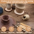 thumbnail image 3 of Professional Air Dry Clay Tools for pottery enthusiasts 34-piece Polymer Clay Sculpting Kit, 3 of 7