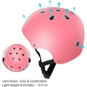 Kids Bike Helmet for Toddlers 3-8 Years, Adjustable Lightweight Multi-Sport Protection for Cycling & Skateboarding - Pink