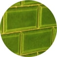 thumbnail image 1 of Ahgly Company Machine Washable Indoor Square Transitional Pistachio Green Area Rugs, 3' Square, 1 of 7