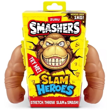 Smashers Slam Heroes Brown Gorilla Figure