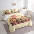 thumbnail image 3 of Erosebridal Cute Gnome Bedding Sets King Size,Sunflower Comforter Sets With Sheets,Chic Flower Floral Bed In A Bag King Size, Lightweight Bedroom Decor,7-Piece Reversible, 3 of 5