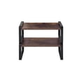 thumbnail image 4 of 2 Tier Storage Shelves, Adjustable Shelving Unit, Wood Effect And Metal Frame, Home Storage Shelf for Kitchen Bathroom, Black, 4 of 9