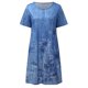thumbnail image 5 of Moda Mujer Verano Casual Cuello Redondo Estampado Froral Manga Corta Vestido Suelto Fridja  qw2977, 5 of 6